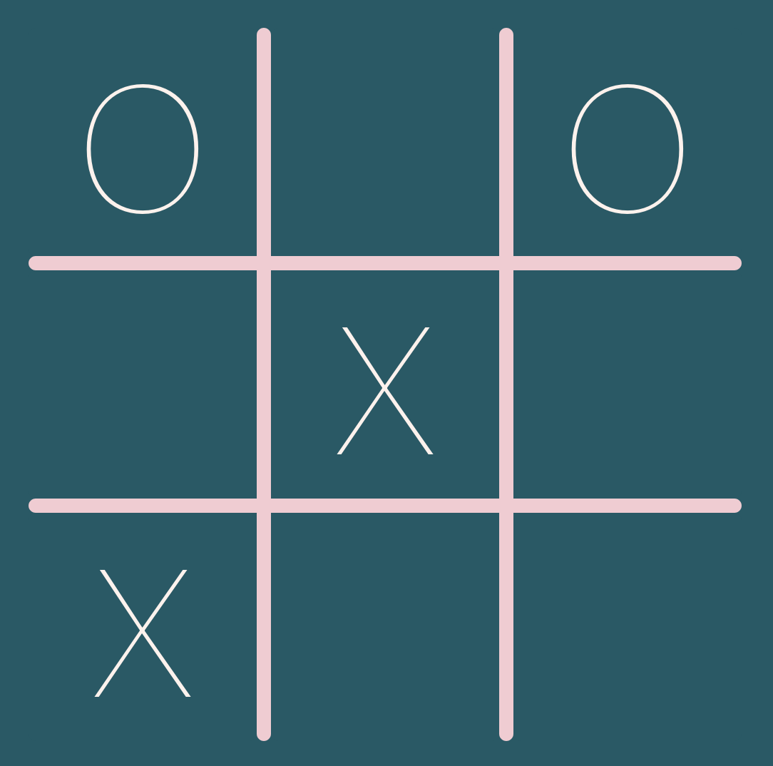 screenshot of tic tac toe game